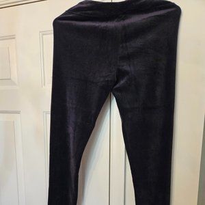 NEUSED CUDDL DUDS VELOUR SIZE SMALL LEGGINGS/LOUNGE PANTS, NOCTURNE NAVY COLOR